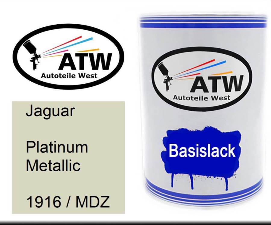 Jaguar, Platinum Metallic, 1916 / MDZ: 500ml Lackdose, von ATW Autoteile West.